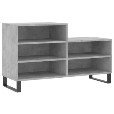 vidaXL Παπουτσοθήκη Γκρι Σκυροδέματος 102x36x60cm Επεξεργασμένο Ξύλο