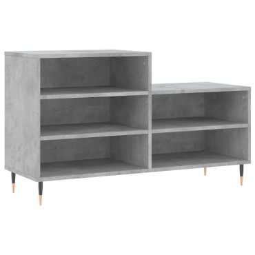 vidaXL Παπουτσοθήκη Γκρι Σκυροδέματος 102x36x60cm Επεξεργασμένο Ξύλο