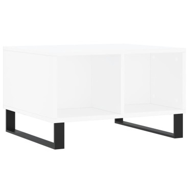 vidaXL Τραπεζάκι Σαλονιού Λευκό 60x50x36,5cm από Επεξεργασμένο Ξύλο 1 τεμ.
