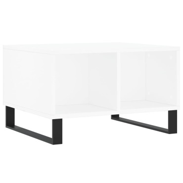 vidaXL Τραπεζάκι Σαλονιού Λευκό 60x50x36,5cm από Επεξεργασμένο Ξύλο 1 τεμ.