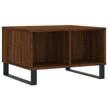 vidaXL Τραπεζάκι Σαλονιού Καφέ Δρυς 60x50x36,5cm Επεξεργασμένο Ξύλο 1 τεμ.