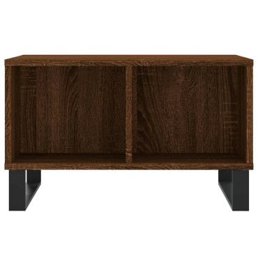 vidaXL Τραπεζάκι Σαλονιού Καφέ Δρυς 60x50x36,5cm Επεξεργασμένο Ξύλο 1 τεμ.