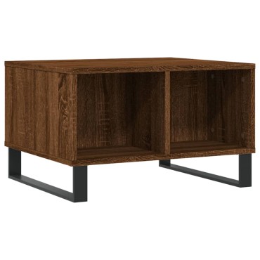 vidaXL Τραπεζάκι Σαλονιού Καφέ Δρυς 60x50x36,5cm Επεξεργασμένο Ξύλο 1 τεμ.