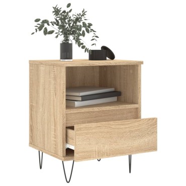 vidaXL Κομοδίνο Sonoma Δρυς 40x35x50cm από Επεξεργ. Ξύλο 1 τεμ.