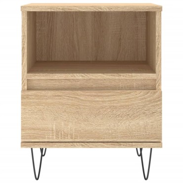vidaXL Κομοδίνο Sonoma Δρυς 40x35x50cm από Επεξεργ. Ξύλο 1 τεμ.