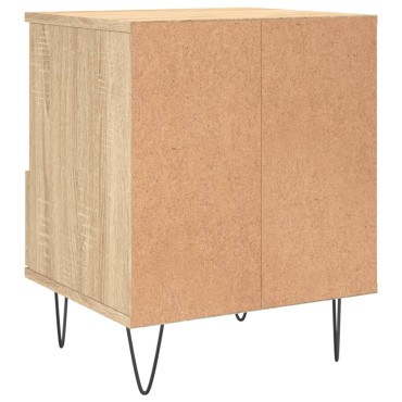 vidaXL Κομοδίνο Sonoma Δρυς 40x35x50cm από Επεξεργ. Ξύλο 1 τεμ.