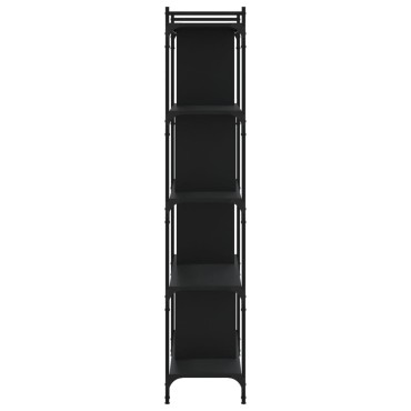 vidaXL Βιβλιοθήκη 5 Επιπέδων Μαύρη 76x32x158cm Επεξεργασμένο Ξύλο 1 τεμ.