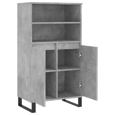 vidaXL Ντουλάπι Γκρι σκυροδέματος 60x36x110cm από Επεξεργασμένο Ξύλο 1 τεμ.