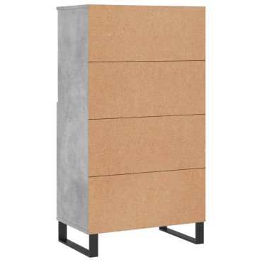 vidaXL Ντουλάπι Γκρι σκυροδέματος 60x36x110cm από Επεξεργασμένο Ξύλο 1 τεμ.