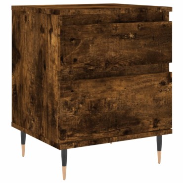 vidaXL Κομοδίνο Καπνιστή Δρυς 40x35x50cm από Επεξεργ. Ξύλο 1 τεμ.