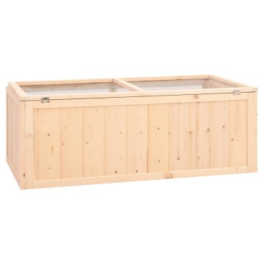 vidaXL Κλουβί Χάμστερ 104 x 52 x 38 εκ. από Μασίφ Ξύλο Ελάτης