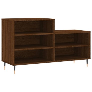 vidaXL Παπουτσοθήκη Καφέ Δρυς 102x36x60cm από Επεξεργασμένο Ξύλο