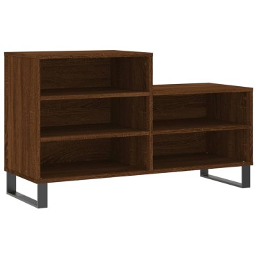 vidaXL Παπουτσοθήκη Καφέ Δρυς 102x36x60cm από Επεξεργασμένο Ξύλο