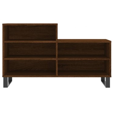 vidaXL Παπουτσοθήκη Καφέ Δρυς 102x36x60cm από Επεξεργασμένο Ξύλο