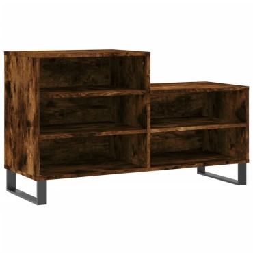 vidaXL Παπουτσοθήκη Καπνιστή Δρυς 102x36x60cm από Επεξεργασμένο Ξύλο