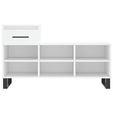 vidaXL Παπουτσοθήκη Λευκή 102x36x60cm από Επεξεργασμένο Ξύλο