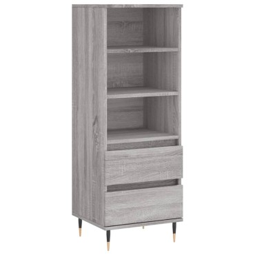 vidaXL Ντουλάπι Γκρι Sonoma 40x36x110cm από Επεξεργασμένο Ξύλο 1 τεμ.