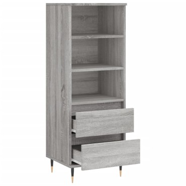 vidaXL Ντουλάπι Γκρι Sonoma 40x36x110cm από Επεξεργασμένο Ξύλο 1 τεμ.
