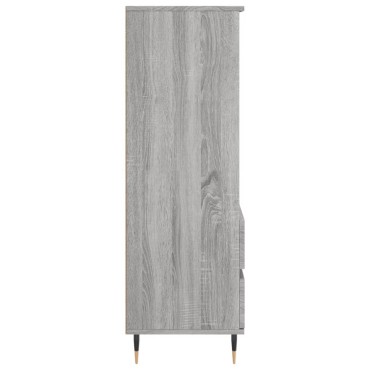 vidaXL Ντουλάπι Γκρι Sonoma 40x36x110cm από Επεξεργασμένο Ξύλο 1 τεμ.