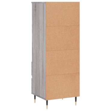 vidaXL Ντουλάπι Γκρι Sonoma 40x36x110cm από Επεξεργασμένο Ξύλο 1 τεμ.