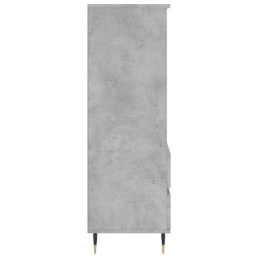 vidaXL Ντουλάπι Γκρι Σκυρ. 40x36x110cm από Επεξεργασμένο Ξύλο 1 τεμ.
