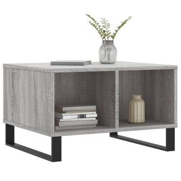 vidaXL Τραπεζάκι Σαλονιού Γκρι Sonoma 60x50x36,5cm Επεξεργασμένο Ξύλο 1 τεμ.