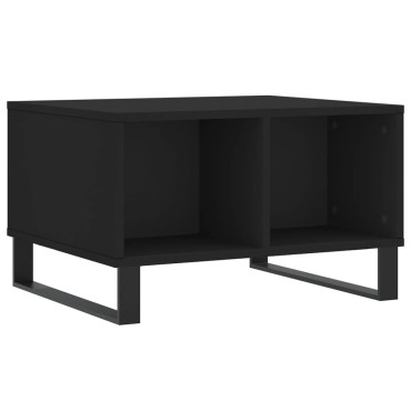 vidaXL Τραπεζάκι Σαλονιού Μαύρο 60x50x36,5cm από Επεξεργασμένο Ξύλο 1 τεμ.