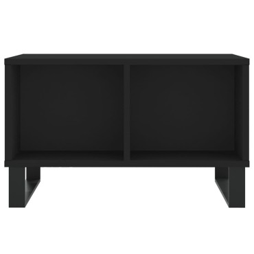 vidaXL Τραπεζάκι Σαλονιού Μαύρο 60x50x36,5cm από Επεξεργασμένο Ξύλο 1 τεμ.