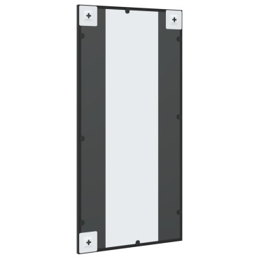 vidaXL Καθρέφτης Ορθογώνιος Μαύρος 40 x 80 εκ. από Σίδερο