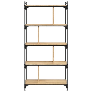 vidaXL Βιβλιοθήκη 5 Επιπέδων Sonoma Δρυς 76x32x158cm Επεξ. Ξύλο 1 τεμ.