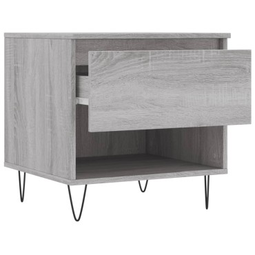 vidaXL Τραπεζάκια Σαλονιού 2 τεμ. Γκρι Sonoma 50x46x50cm Επεξ. Ξύλο