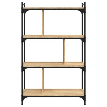 vidaXL Βιβλιοθήκη 4 Επιπέδων Sonoma Δρυς 76x32x123cm Επεξ. Ξύλο 1 τεμ.