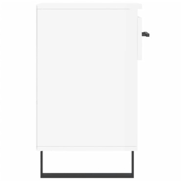 vidaXL Παπουτσοθήκη Γυαλιστερό Λευκό 102x36x60cm Επεξεργασμένο Ξύλο