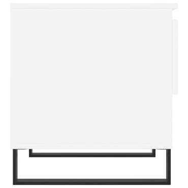 vidaXL Τραπεζάκια Σαλονιού 2 τεμ. Λευκά 50x46x50cm Επεξεργασμένο Ξύλο