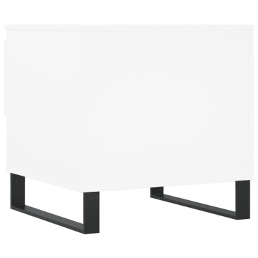 vidaXL Τραπεζάκια Σαλονιού 2 τεμ. Λευκά 50x46x50cm Επεξεργασμένο Ξύλο