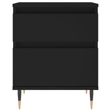 vidaXL Κομοδίνο Μαύρο 40x35x50cm από Επεξεργασμένο Ξύλο 1 τεμ.