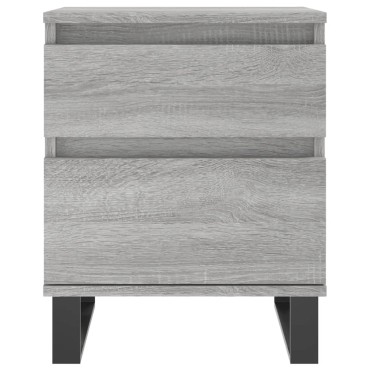 vidaXL Κομοδίνο Γκρι Sonoma 40x35x50cm από Επεξεργασμένο Ξύλο 1 τεμ.