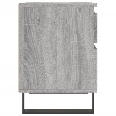 vidaXL Κομοδίνο Γκρι Sonoma 40x35x50cm από Επεξεργασμένο Ξύλο 1 τεμ.