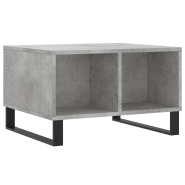 vidaXL Τραπεζάκι Σαλονιού Γκρι Σκυρ. 60x50x36,5cm Επεξεργ. Ξύλο 1 τεμ.