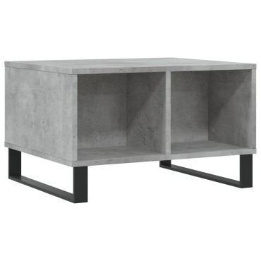 vidaXL Τραπεζάκι Σαλονιού Γκρι Σκυρ. 60x50x36,5cm Επεξεργ. Ξύλο 1 τεμ.