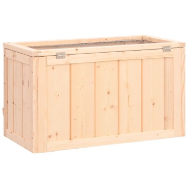 vidaXL Κλουβί Χάμστερ 60 x 30 x 35 εκ. από Μασίφ Ξύλο Ελάτης