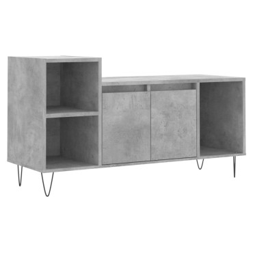 vidaXL Έπιπλο Τηλεόρασης Γκρι Σκυρ. 100x35x55cm Επεξ. Ξύλο