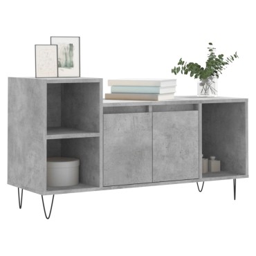 vidaXL Έπιπλο Τηλεόρασης Γκρι Σκυρ. 100x35x55cm Επεξ. Ξύλο