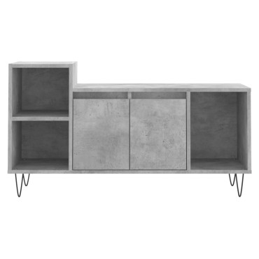 vidaXL Έπιπλο Τηλεόρασης Γκρι Σκυρ. 100x35x55cm Επεξ. Ξύλο