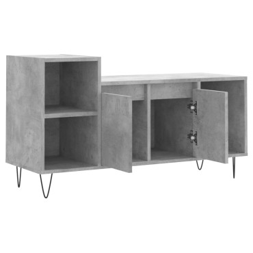 vidaXL Έπιπλο Τηλεόρασης Γκρι Σκυρ. 100x35x55cm Επεξ. Ξύλο