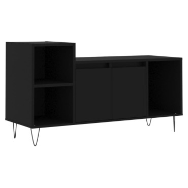 vidaXL Έπιπλο Τηλεόρασης Μαύρο 100x35x55cm Επεξ. Επεξεργασμένο Ξύλο