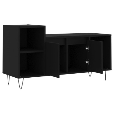 vidaXL Έπιπλο Τηλεόρασης Μαύρο 100x35x55cm Επεξ. Επεξεργασμένο Ξύλο