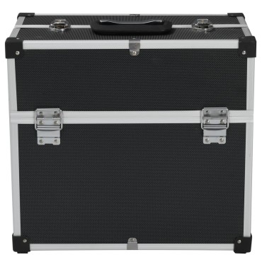 vidaXL Εργαλειοθήκη Μαύρη 38 x 22,5 x 34 εκ. από Αλουμίνιο