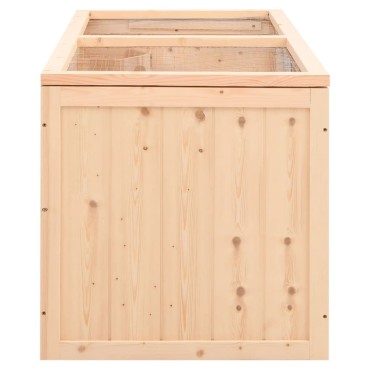 vidaXL Κλουβί Χάμστερ 89,5 x 45 x 45 εκ. από Μασίφ Ξύλο Ελάτης
