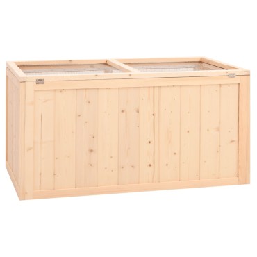 vidaXL Κλουβί Χάμστερ 89,5 x 45 x 45 εκ. από Μασίφ Ξύλο Ελάτης